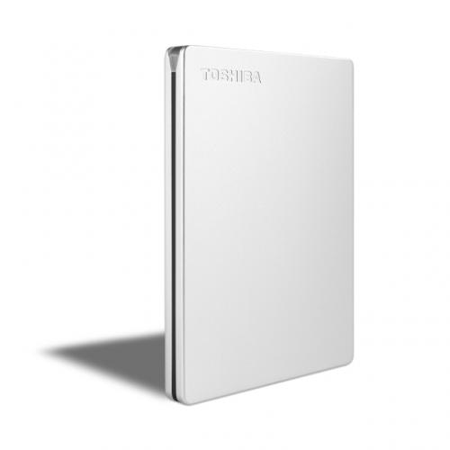 Hard Disk portabil Toshiba Canvio Slim 1TB, micro USB-B, Silver