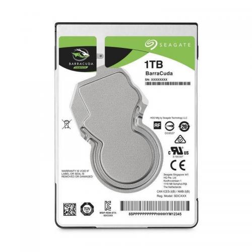 HDD Laptop Seagate BarraCuda® 1TB, 7200RPM, SATA III