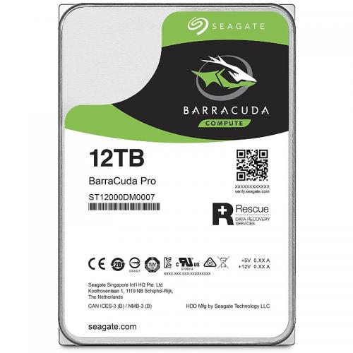 Hard Disk Seagate BarraCuda Pro 12TB, SATA3, 256MB