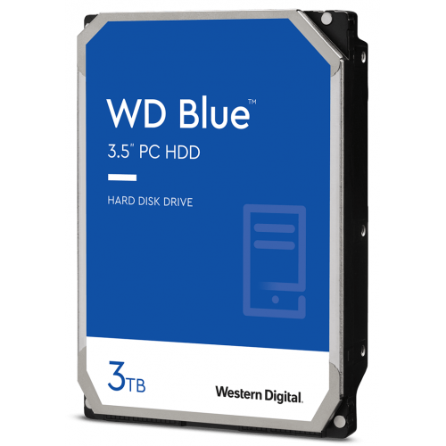 HDD intern WD Blue 3TB SATA-III 5400 RPM 256MB