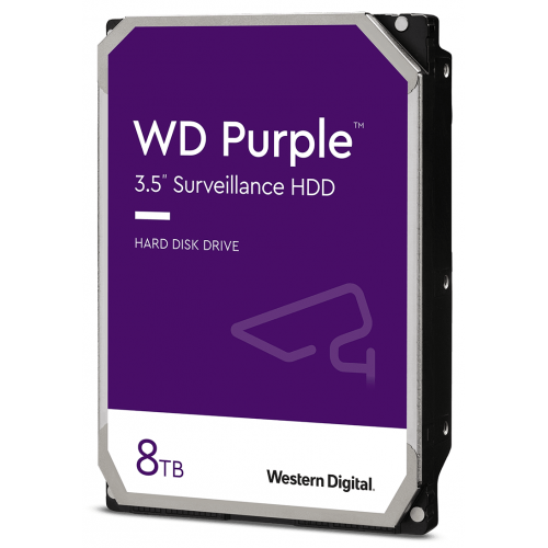 HDD intern Western DIgital Purple Surveillance, 8TB, 5400RPM, SATA