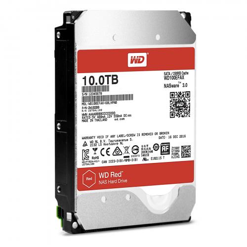 HDD intern WD Red 10TB SATA-III 5400RPM 256MB