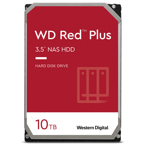 Hard Disk Western Digital Red Plus NAS 10TB, SATA3, 256MB, 3.5inch, Bulk