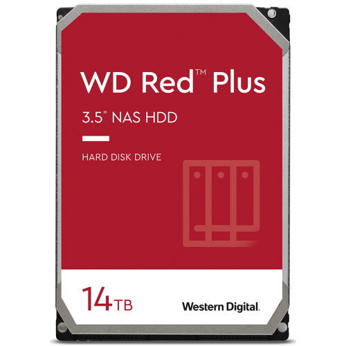 Hard Disk Western Digital Red Plus NAS 14TB, SATA3, 512MB, 3.5inch, Bulk