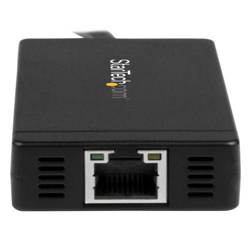 Hub USB Startech HB30C3A1GE, 3x USB-A + 1x RJ45, Black