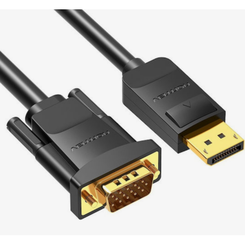 Cablu Vention HBLBG, DisplayPort male - VGA male, 1.5 m, Black