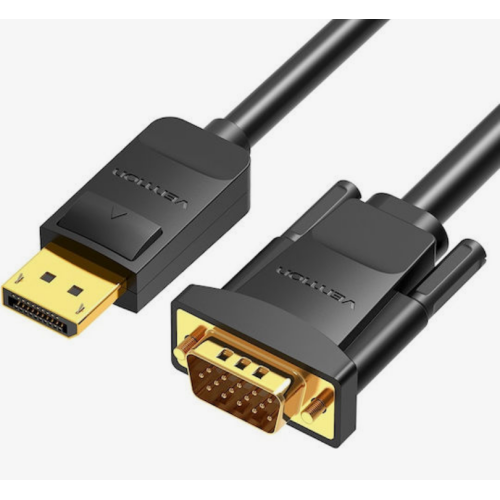 Cablu Vention HBLBH, DisplayPort male - VGA male, 2 m, Black