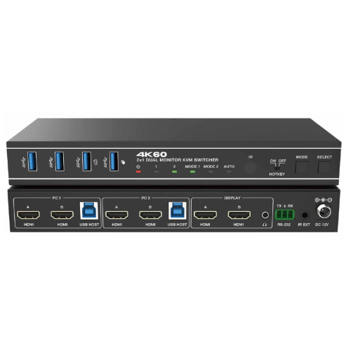 Switch KVM EvoConnect KSWB22H, 6 x HDMI, Black