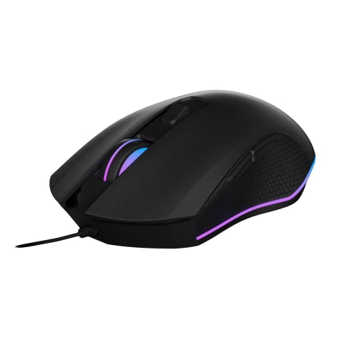 Kit Gamdias - Tastatura Hermes E6 Elite, Rainbow LED, USB, Black-Grey + Mouse Optic, Rainbow LED, USB, Black