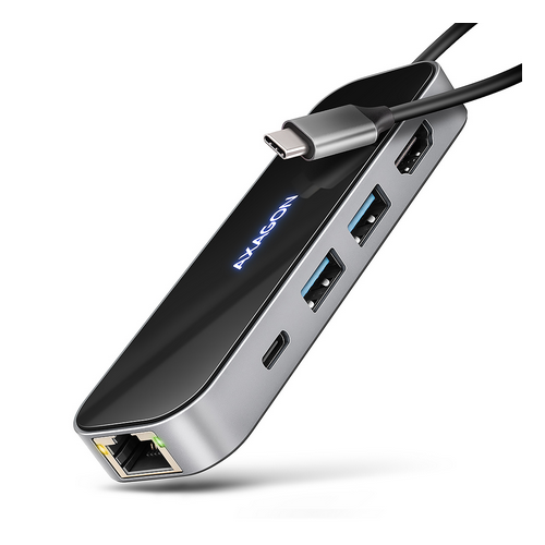 Docking Station Axagon HMC-6GLN, Black-Gray