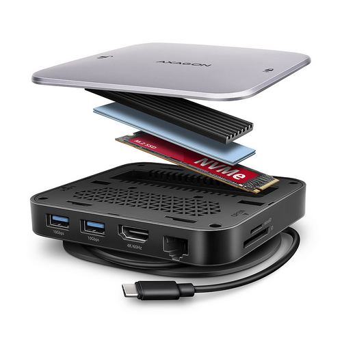 Docking Station Axagon HMC-UFO, Gray-Black