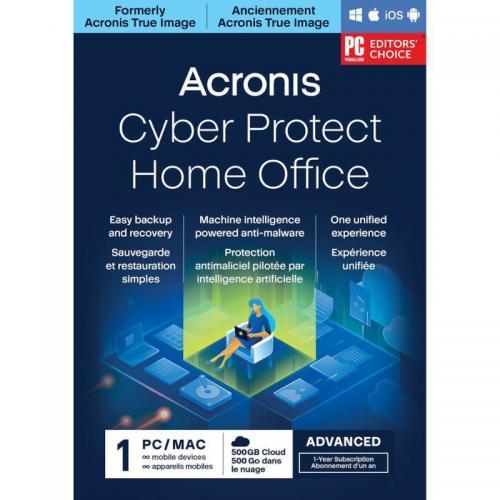 Licenta ACRONIS Cyber Protect Home Office Advanced, 1 An, 5 PC, 500GB stocare Cloud, New