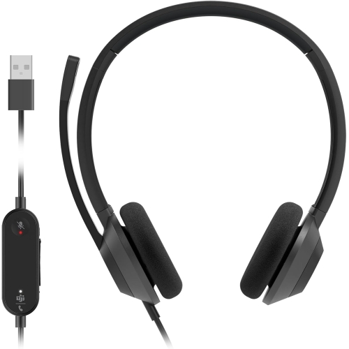Casca cu microfon Cisco Headset 322 Micrososft Teams, USB-A, Carbon Black