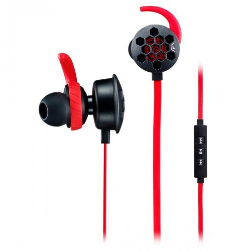 Casti cu microfon Thermaltake TT eSPORTs Isurus Pro HT-ISF-ANIBBK-19, 3.5mm jack, Red