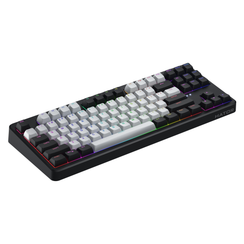Tastatura Hator Rockfall 3 TKL, USB Wireless/USB/Bluetooth, Black