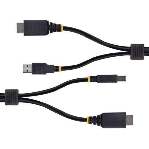 Cablu KVM Startech HU12210-KVM-CABLE, HDMI + USB-A - HDMI + USB-B, 3 m, Black