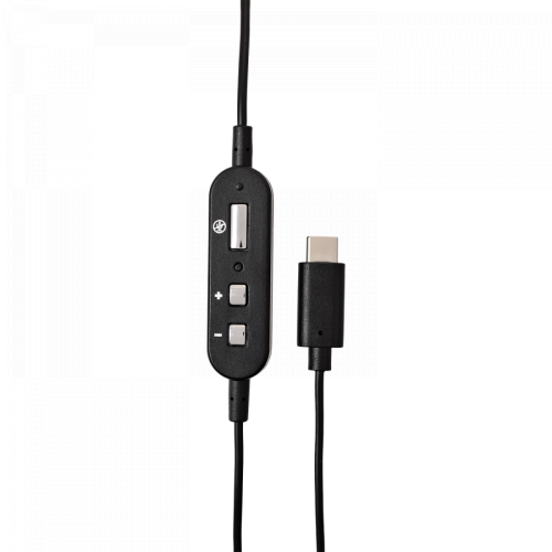 Casti cu microfon V7 HU530C, USB-C, Black