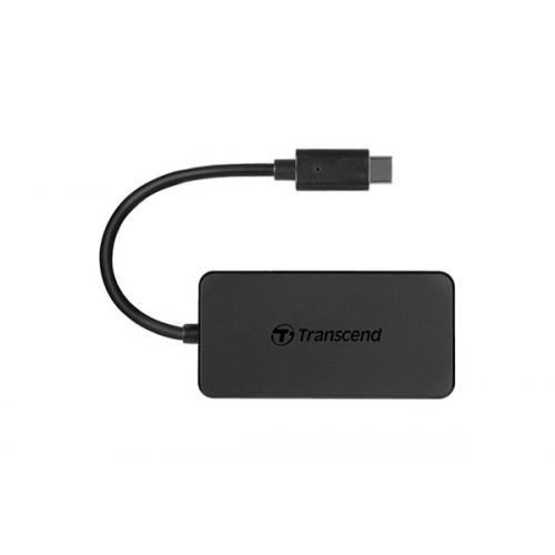 Hub USB-C Transcend HUB2C, 4x USB 3.0, Black
