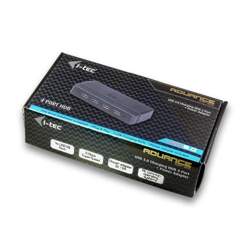 Hub USB i-tec U3HUB445, 4x USB 2.0, Black