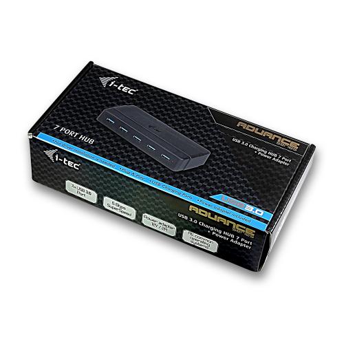 Hub USB i-tec U3HUB742, 7x USB 3.2 gen 1, Black