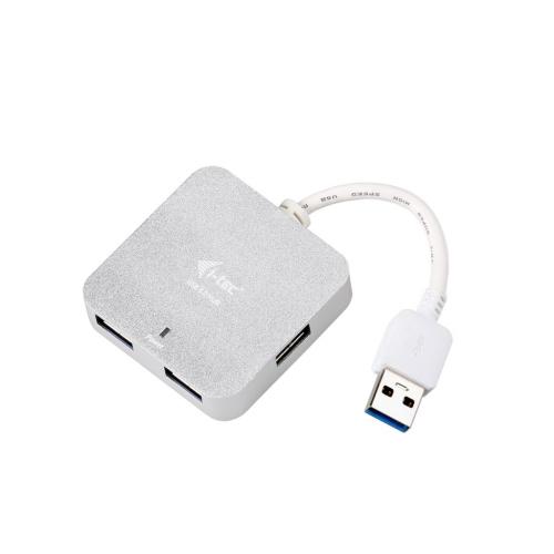 HUB USB i-tec U3HUBMETAL402, 4x USB 3.2 gen 1, Silver