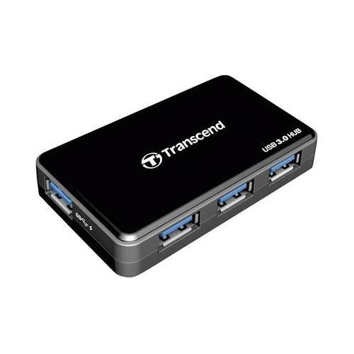 Hub USB Transcend TS-HUB3K, 4x USB 3.0, Black