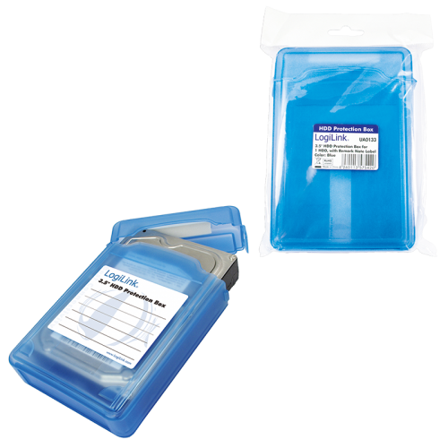 Husa protectie HDD Logilink UA0133, 3.5inch, Blue