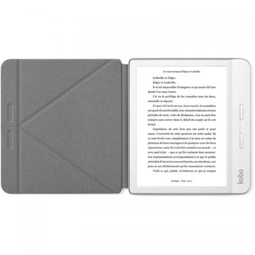 Husa protectie Kobo Sleep Cover Libra H2O, Grey