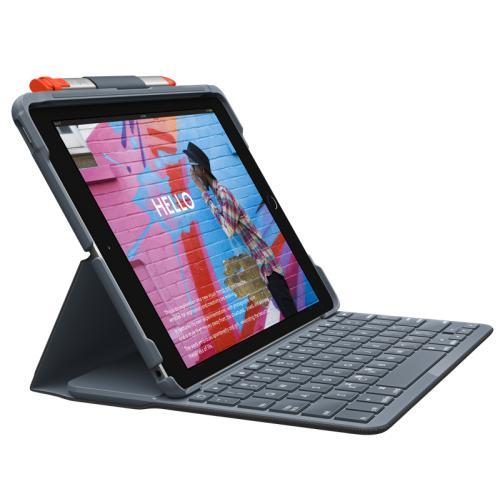 Husa/Stand Logitech SLIM FOLIO pentru Ipad 7gen de 10.2inch, Layout UK, Graphite