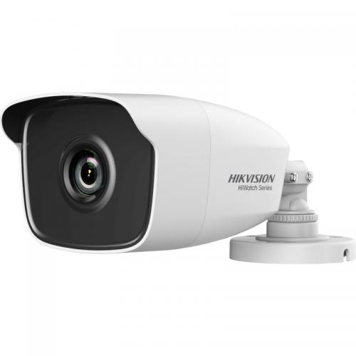 Camera de supraveghere Hikvision Turbo HD Bullet HWT-B240-M; 4MP; seria HiWatch; carcasa metal; 4MP CMOS Sensor, EXIR Bullet, 40m IR, ICR, 0.01 Lux/F1.2, 12 VDC, Smart IR, DNR, OSD Menu, IP66, 2.8mm Lens, Support HD- TVI/AHD/CVI/CVBS video output;