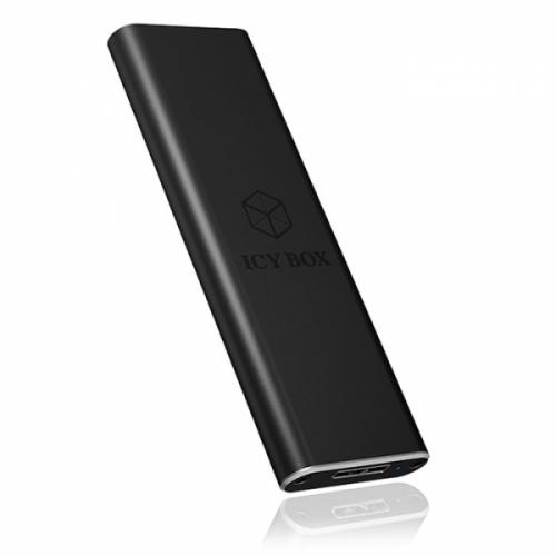 Rack SSD Raidsonic IcyBox, M.2 SATA, USB 3.0, M.2, Black