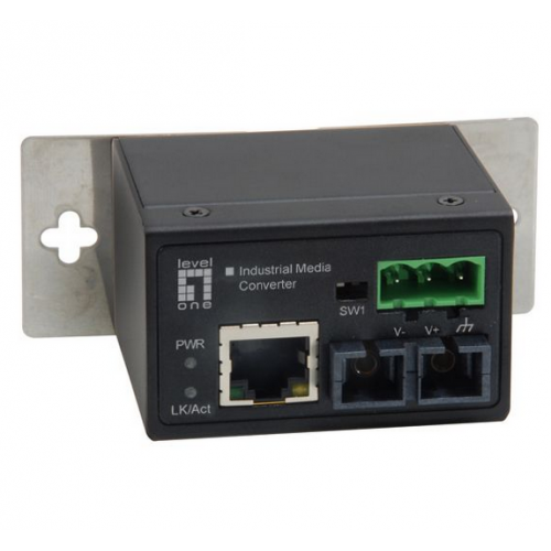 Convertor Media Level One IEC-4301 100MB, 1310nm, Single-Mode, 30km, RJ45 - SC