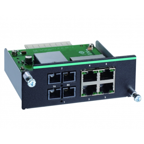 Modul Moxa IM-6700A-2MSC4TX, 2 x 100 MB SC, 4 x 100 MB RJ45