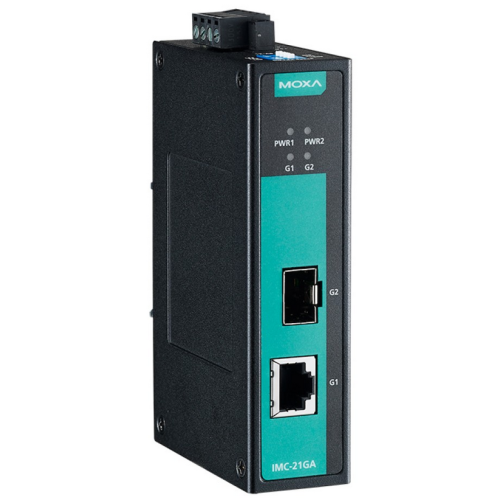 Convertor Media Moxa IMC-21GA 1 Gbps, RJ45 - SFP