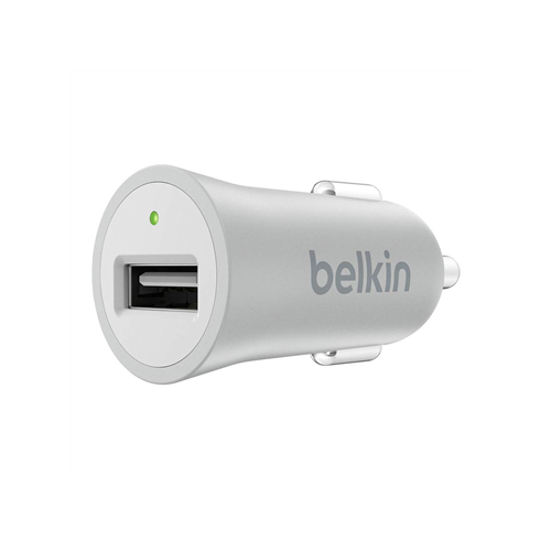 Incarcator auto Belkin MIXIT UP, 1x USB, 2.4A, Silver