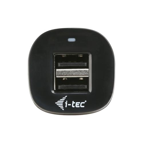 Incarcator auto I-tec, 2x USB, 2.4A, Black