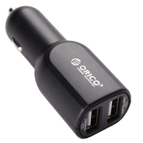 Incarcator Auto Orico, 2x USB, 3.8 A, Black