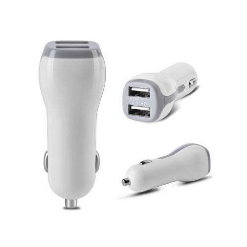 Incarcator auto SSK SDC220, 2x USB, 2A, White