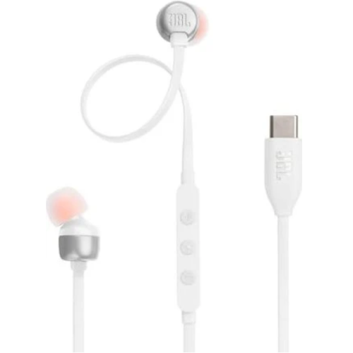 Casti cu microfon JBL Tune 310C, USB-C, White