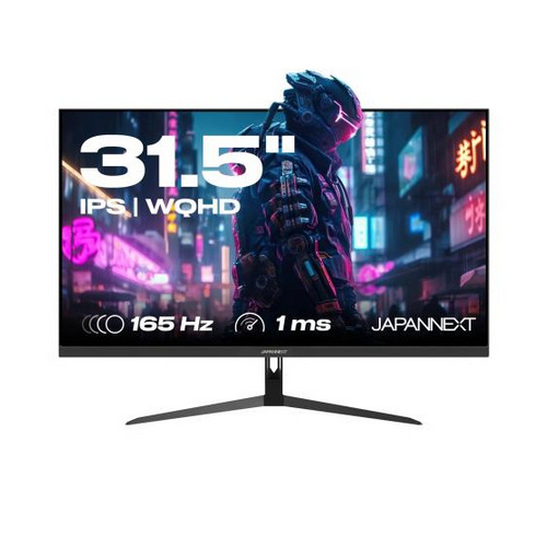 Monitor LED JAPANNEXT Gaming IPS315WQHD165F, 31.5 inch, 2560x1440, 1 ms, Black