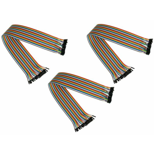 Cablu Cable Master Jumper Wire JW40-020FF-3, 40-pin female - 40-pin female, 0.2 m, Multicolor, 3 bucati