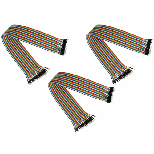 Cablu Cable Master Jumper Wire JW40-020FF-3, 40-pin male - 40-pin male, 0.2 m, Multicolor, 3 bucati