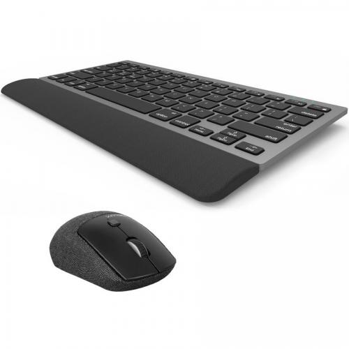 Kit Wireless Delux K3300D+M520DB-BK-GR - Tastatura, Layout US, USB Wireless/Bluetooth, Black-Grey + Mouse Optic, USB Wireless/Bluetooth, Black-Grey