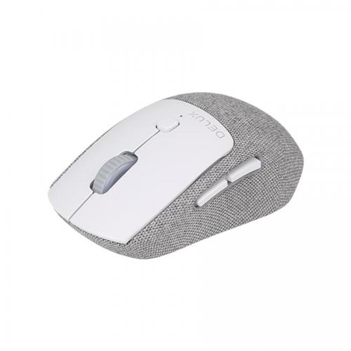 Kit Wireless Delux K3300D+M520DB-SC-GR - Tastatura, Layout US, USB Wireless/Bluetooth, White-Grey + Mouse Optic, USB Wireless/Bluetooth, White-Grey