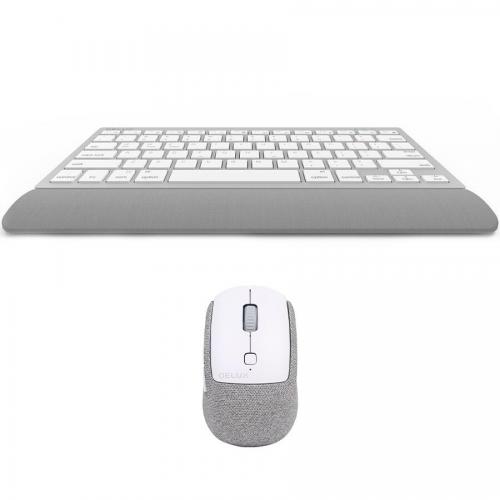 Kit Wireless Delux K3300G+M520GX-SL-GR - Tastatura, Layout US, USB Wireless, White-Grey + Mouse Optic, USB Wireless, White-Grey