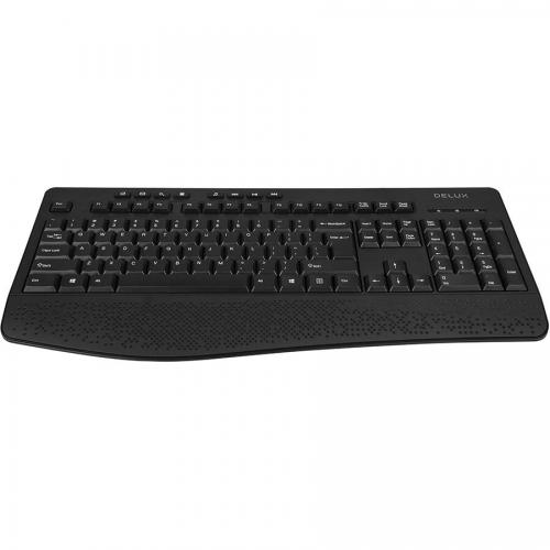 Tastatura Wireless Delux K6060G, USB Wireless/Bluetooth, Black