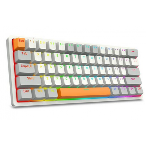 Tastatura Redragon Akali K642WGO-RGB, USB-C, White