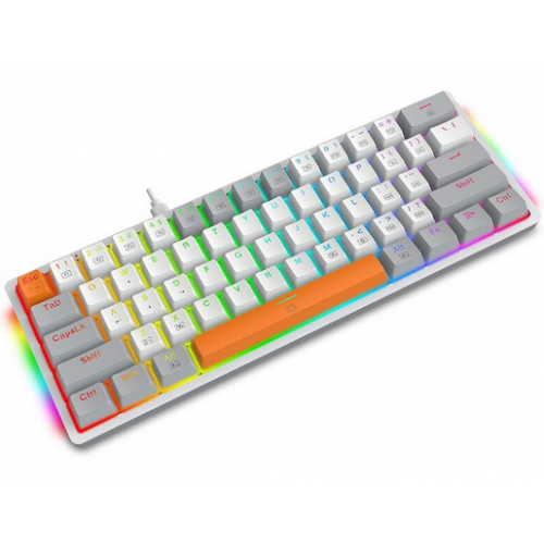 Tastatura Redragon Akali K642WGO-RGB, USB-C, White