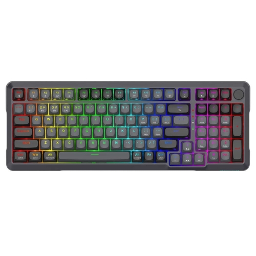 Tastatura Redragon Bragi Pro, RGB LED, USB/USB Wireless/Bluetooth, Black-Grey