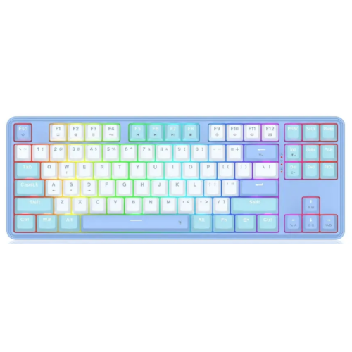 Tastatura Redragon Star Blade, RGB LED, USB-C/USB Wireless/Bluetooth, Blue